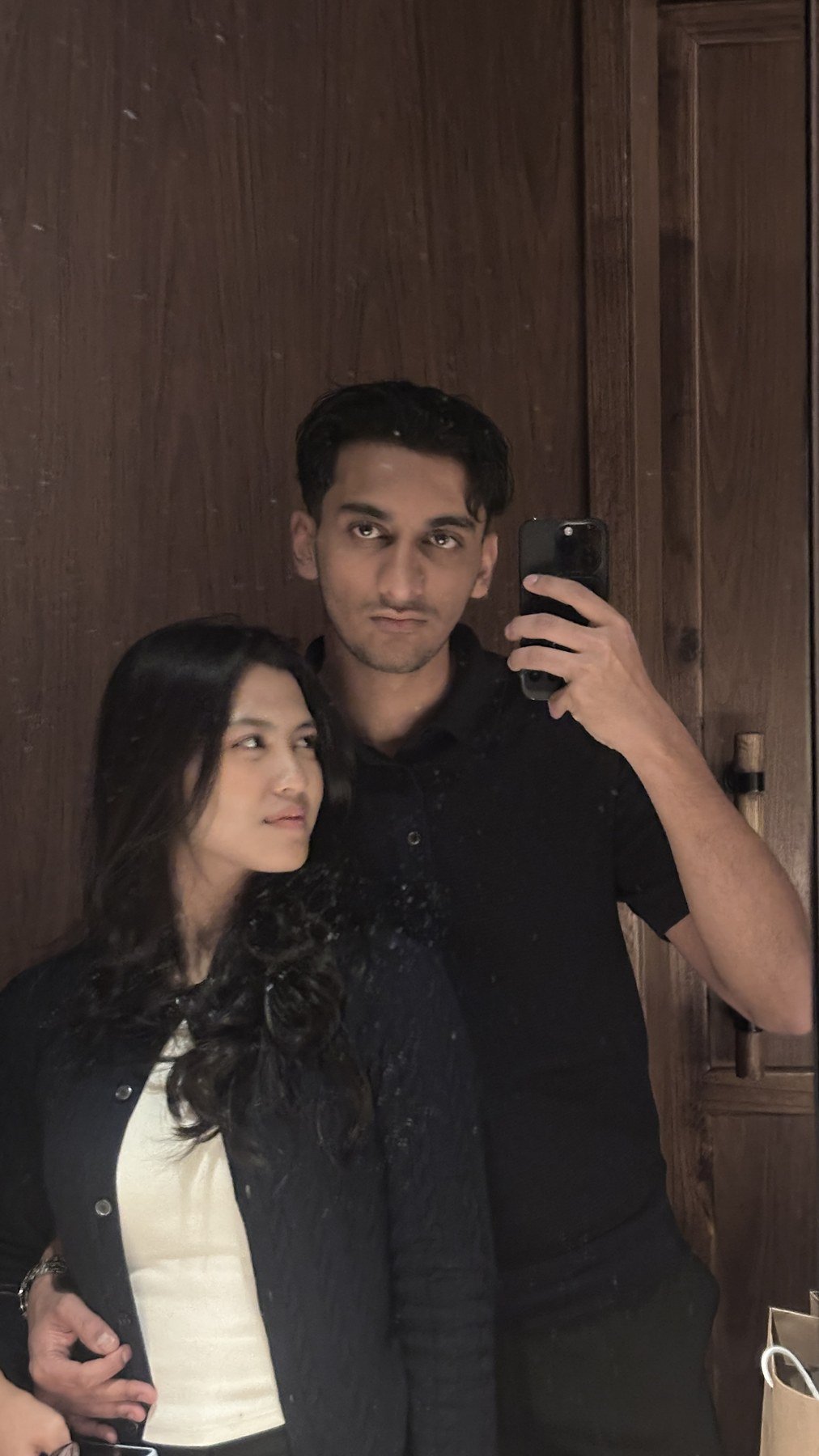 A mirror selfie together